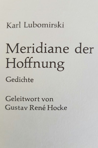 Meridiane der Hoffnung
 3-8090-2147-4
